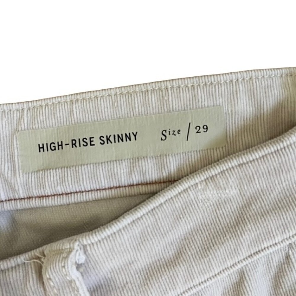 Anthropologie Pilcro and the Letterpress High Rise Skinny Corduroy Pants Size 29 - Picture 4 of 9